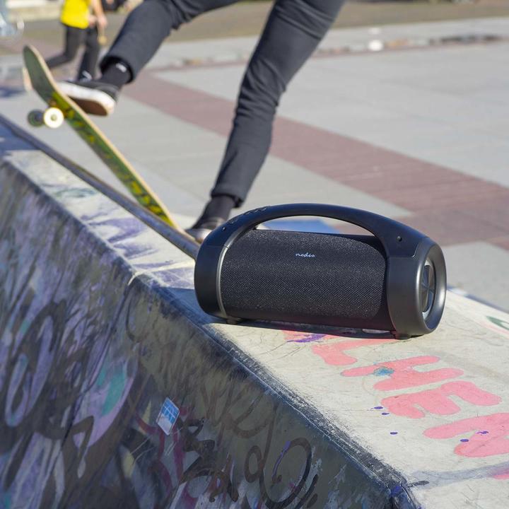 Immagine prodotto Nedis Bluetooth® Party Boombox 6 ore 2.0 50 W Riproduzione multimediale: AUX/USB IPX5 Maniglia di (6 h, Batteria ricaricabile)