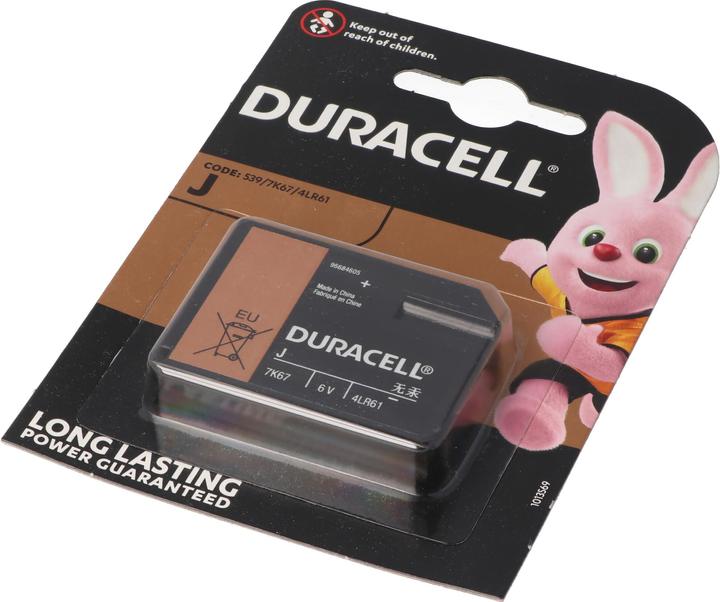 Image du produit Duracell Batterie 7K67 Flatpack 4LR61, V4918, V4018, 5000394767102 (1 pcs, J, 570 mAh)
