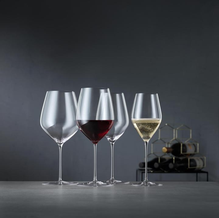 Produktbild Spiegelau Hi-Lite Bordeauxgläser + Poliertuch (65 cl, 6 Gläser, Rotweingläser)