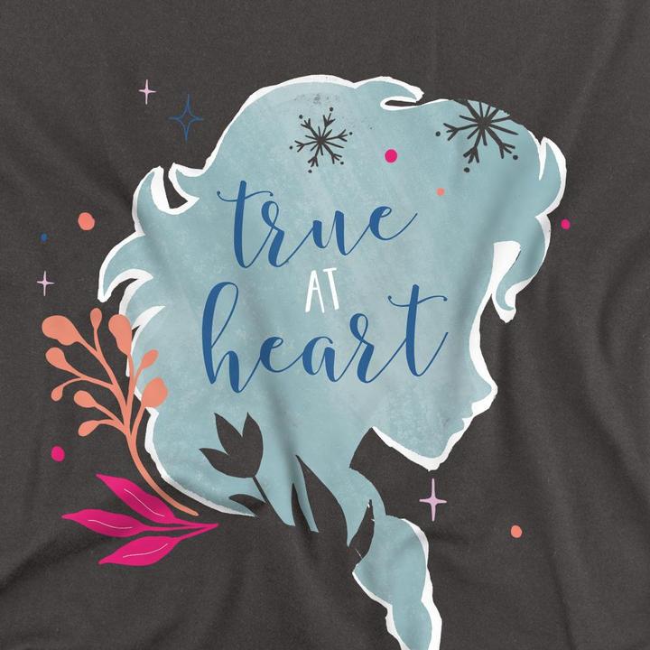 Immagine prodotto Disney Frozen True At Heart Maglietta Elsa Profilo Adulto Unisex (L)
