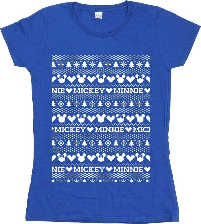 Immagine prodotto Disney Mickey And Minnie Christmas Fair Isle Maglietta Donna (L)