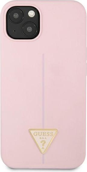 Immagine prodotto Guess GUHCP13SSLTGU iPhone 13 Mini 5,4 pollici sottile / Triangolo solido in silicone viola (Apple iPhone 13 mini)
