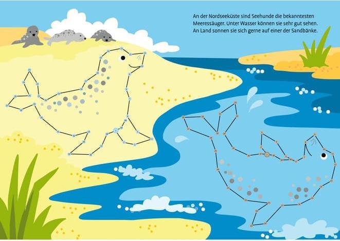 Actual product image Tessloff Totally colourful from dot to dot. Sea animals.from 1 to 100 (German)