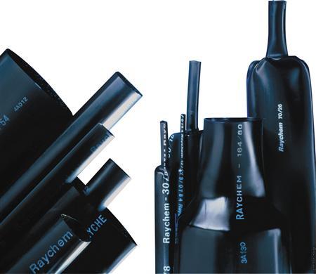 Produktbild Raychem Schrumpfschlauch mit Kleber Ø10/3-1000mm MWTM mittelwandig schwarz