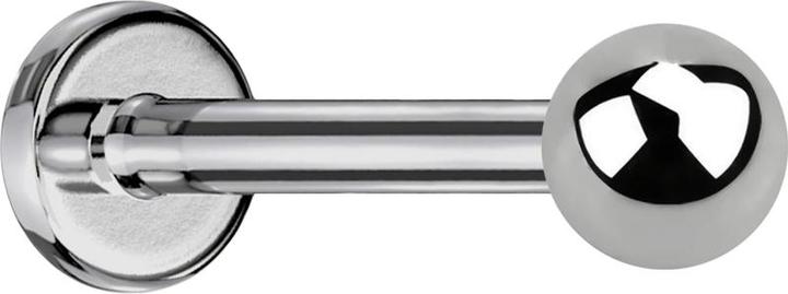 Image du produit Star Piercing Labret argent avec boule (Titane G23, sans laiton)