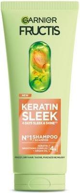 Produktbild Garnier Fructis Keratin Sleek Shampoo szampon do włosów 200ml (200 ml, Flüssiges Shampoo)