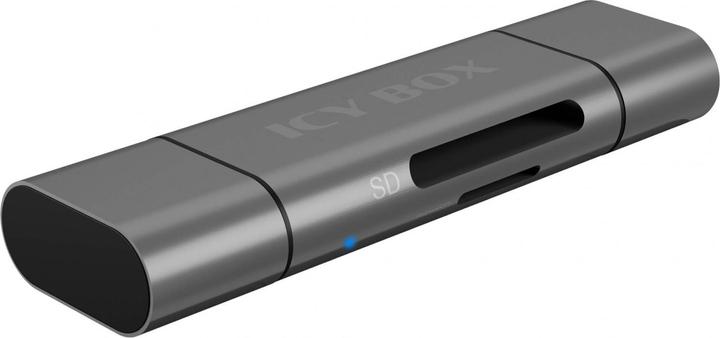 Actual product image Icy Box Card Reader External IB-CR201-C3 (Micro USB, USB, USB-C)