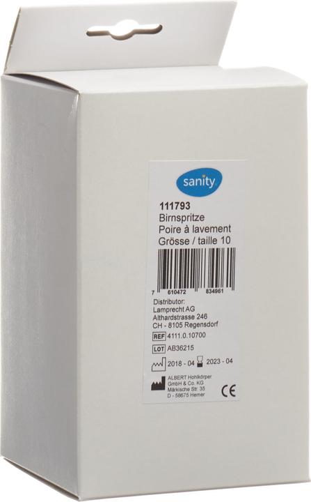 Produktbild Sanity Birnspritze Gr11 347ml zweiteilig