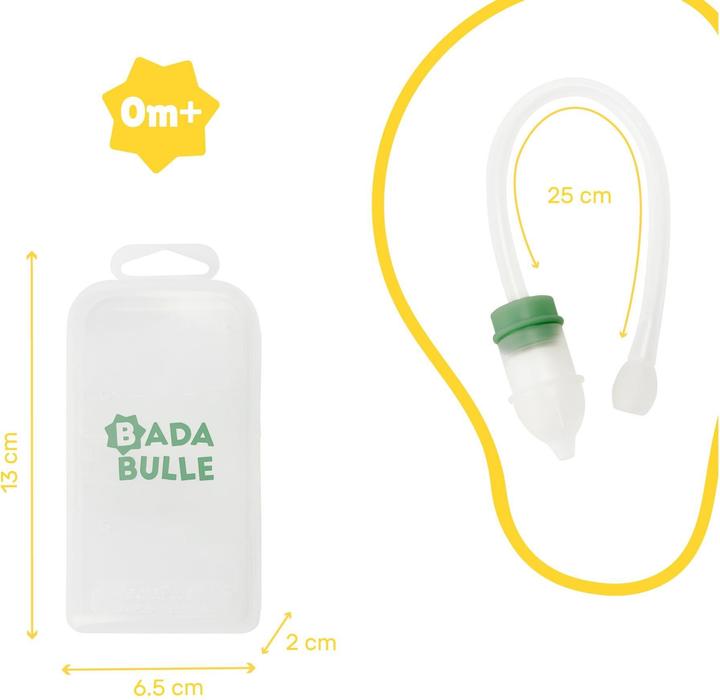 Produktbild Badabulle Nasensauger mit Mundstück Olivgrün/Weiss
