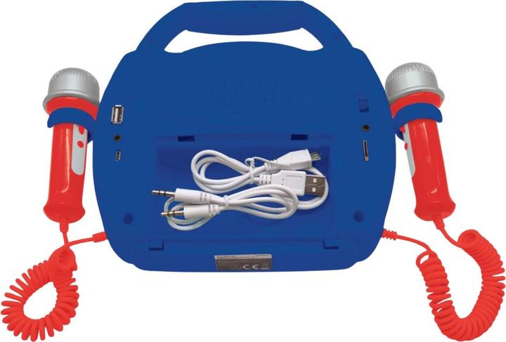 Produktbild Lexibook MP320SPZ Spider-Man-Tragbarer digitaler Karaoke-Player für Kinder-Mikrofone, Lichteffekte