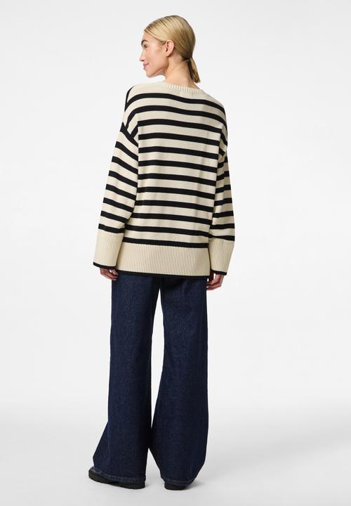 Actual product image Pieces Pcava Ls O-Neck Slit Knit Noos (XXL)