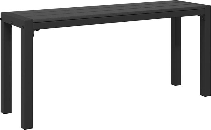 VidaXL Banc de jardin 100 cm en acier et WPC marron et noir