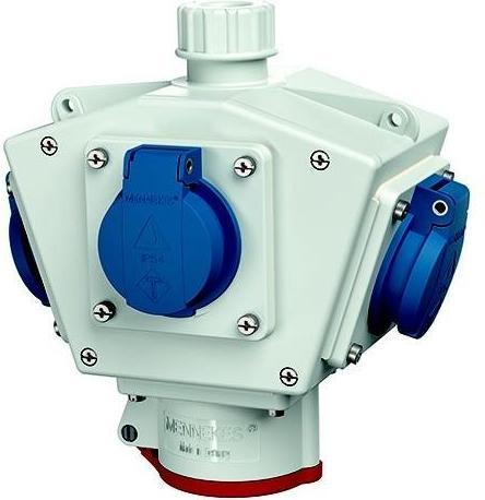 Mennekes MEN 92658 Socket combination Delta-Box (4 x, CEE, CEE 7/3)