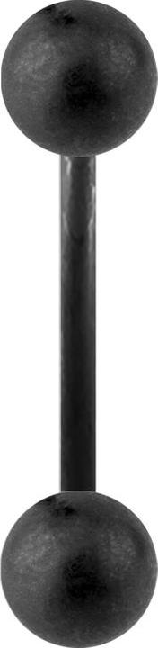 Immagine prodotto Star Piercing Micro Banana nero opaco con due sfere (senza ottone, Acciaio chirurgico 316L)