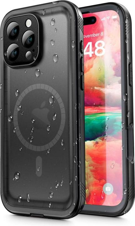 Immagine prodotto Shellbox - Waterproof IP68 Case - iPhone 16 Pro - Black (Apple iPhone 16 Pro)
