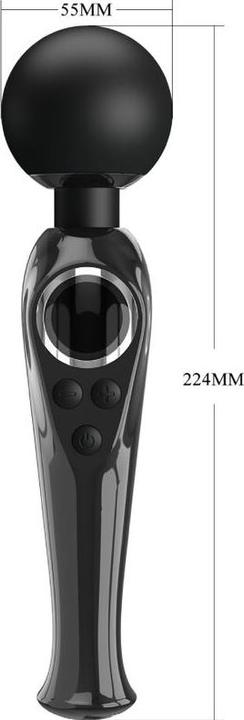 Actual product image Pretty Love Skyler Vibrator Wand Black
