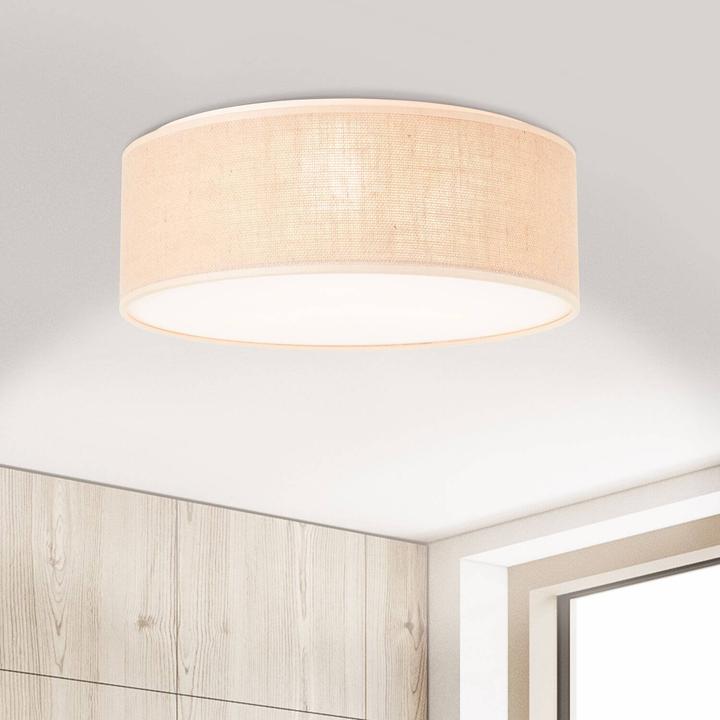 Produktbild Brilliant Aniela Deckenleuchte 38cm weiss/natur (E27)