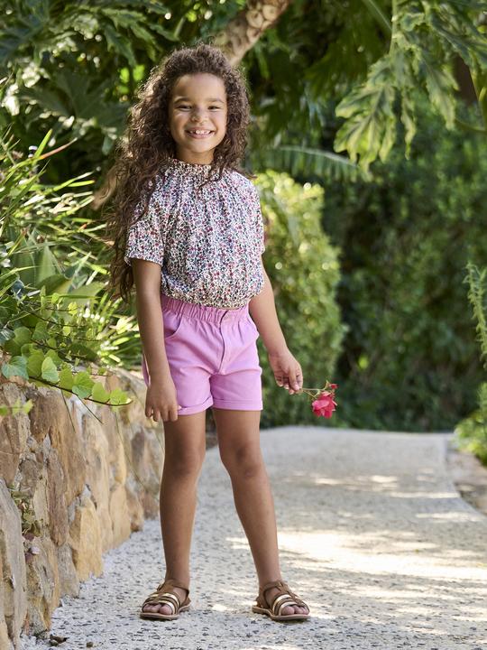 Image du produit Vertbaudet Mädchen Blusenshirt in Cropped-Länge (116)