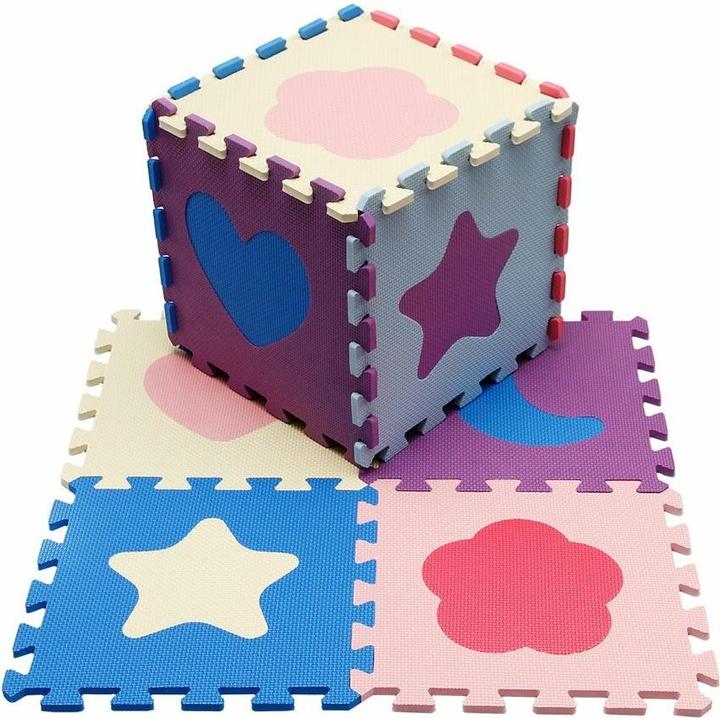 Produktbild Alltoys Schaumstoffpuzzle Formen pastell (30x30)