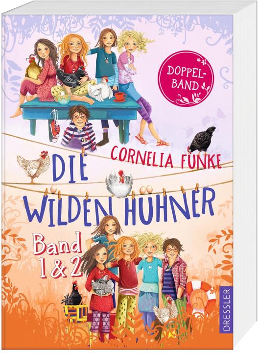 Actual product image Die Wilden Hühner. Doppelband, Band 1 und 2 (German, Florentine Prechtel, Cornelia Funke, 2023)