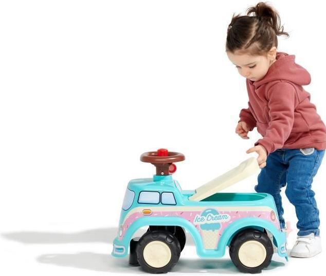 Actual product image Falk Loopauto Ijscoman Loopwagen Mini Van met accessoires 1-3 jaar (2009947)