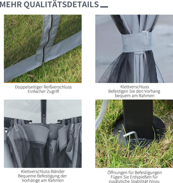 Actual product image Outsunny Pavilion (300 cm, 300 cm)