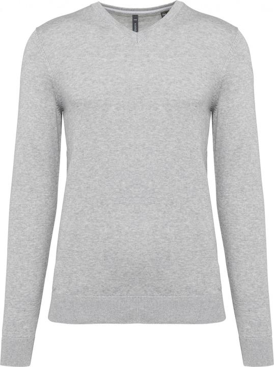 Kariban Ökologisch verantwortungsvoller Pullover mit V-Ausschnitt