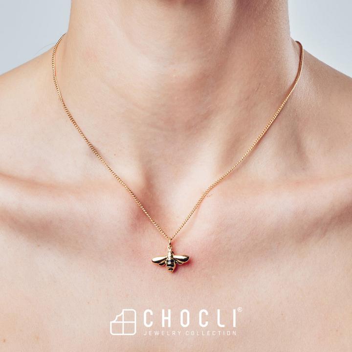 Immagine prodotto MTM Collana di api (Ottone, Oro 18 carati, 43 cm)