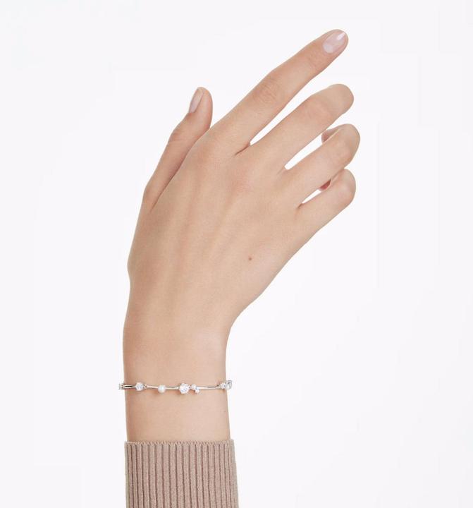 Produktbild Swarovski Constella Tennis Armband Kristallperle Rundschliffe Weiss (20 cm, Swarovski Metall)