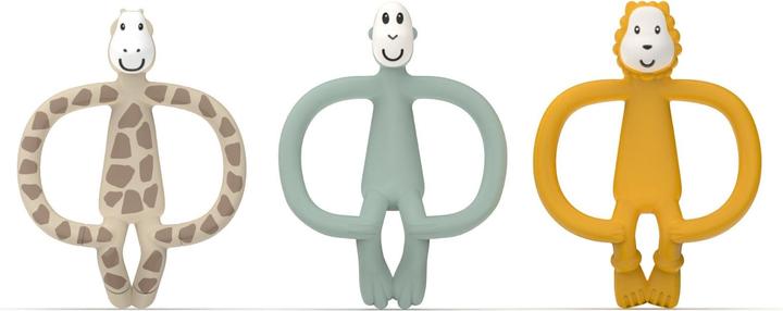 Produktbild Matchstick Monkey Geschenkset Beissringe 3er Pack - Ludo Löwe, Gigi Giraffe & Affe