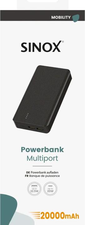 Immagine prodotto Sinox SOP9200 (20000 mAh, 22.50 W)