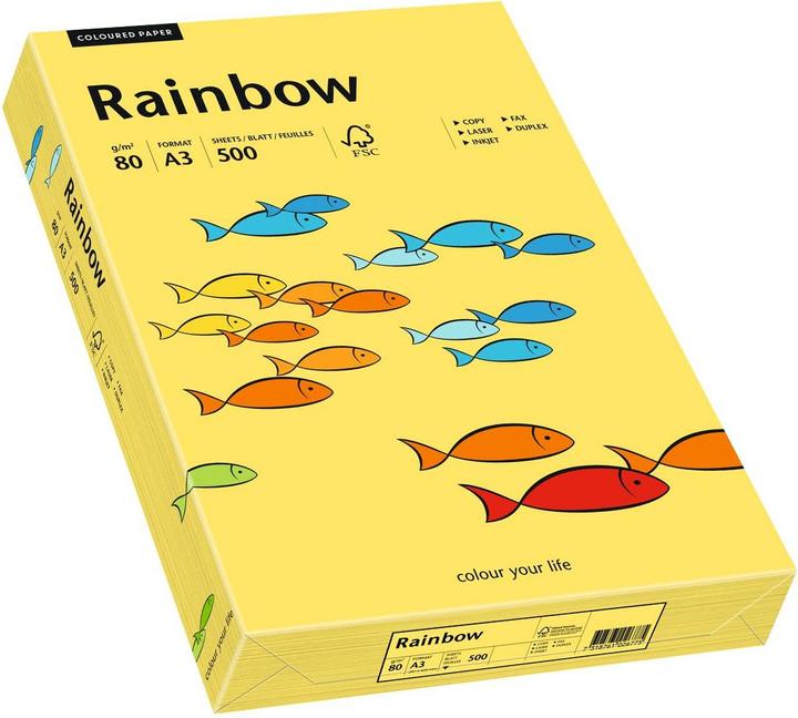 Produktbild Mondi Farbiges Kopierpapier Rainbow (80 g/m², 500 x, A3)
