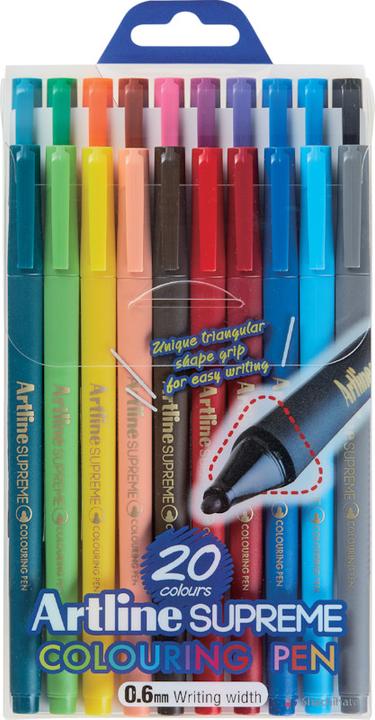 Actual product image Artline Triangular Supreme Colouring Pen (Sorted)