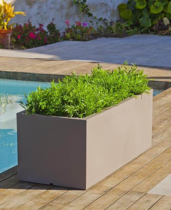 Productafbeelding Newgarden JARA 100 bloempot, kuip XXL groot hoekig 100x40x36cm terracotta 61L met waterreservoir op