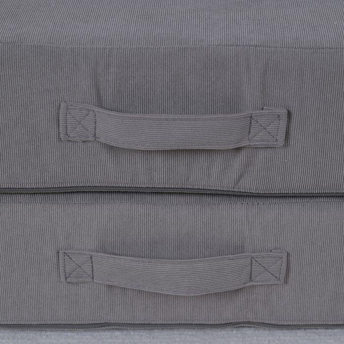 Immagine prodotto Swisshandel24 Kindersofa,12-Teilige Modulare Kindercouch aus Schaumstoff, Softbaustein, grau/rosa (Divano per bambini)
