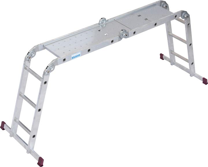 Productafbeelding Krause Knikladder CORDA zilver 4x 3 sporten, H: 100,0 cm (Steigers, 34 cm)