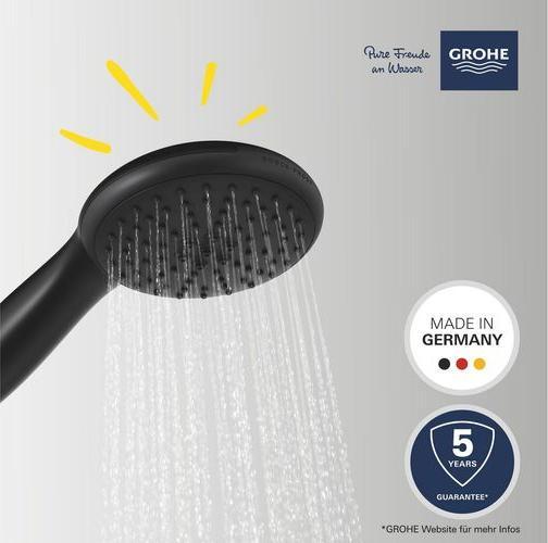 Actual product image Grohe Vitalio QuickFix Start 110 hand shower, intelligent spray diverter, water-saving, 2 spray types (2 Beam types, 7 l/min)