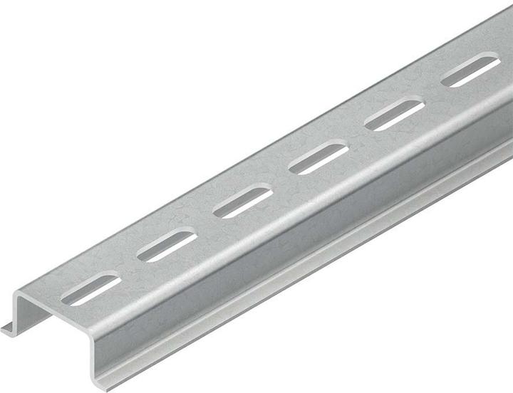 Produktbild Niedax Hutprofilschiene ST g/vz Lochung 35x2000mm Tragschiene DIN EN60715