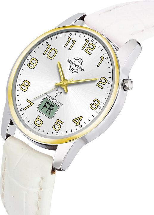 Actual product image Master Time MTLA-10799-42L Radio Basic Series 34mm 3ATM (Analogue wristwatch, Moon phase clock, Radio-controlled clock, 34 mm)
