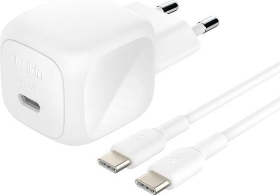 Produktbild Belkin BOOST Charge USB-C 45W PD PPS+USB-C Kab.ws WCA013kq1MWH-B6 (45 W)