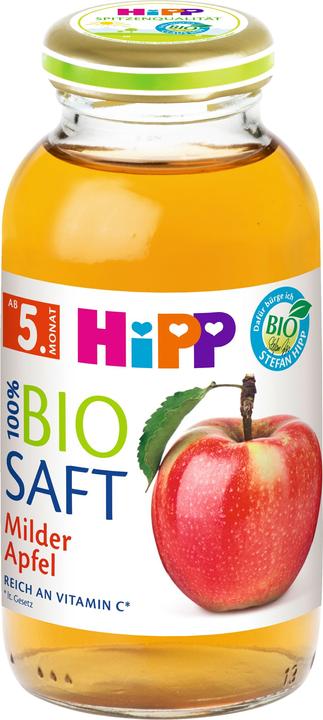 Hipp Jus 100% bio, Pomme douce, 0,2 l (1 x 20 cl)