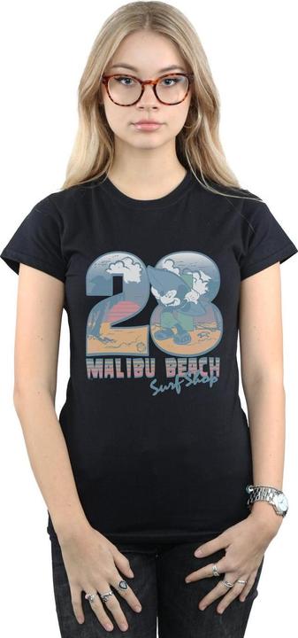 Actual product image Disney Womens/Ladies Mickey Mouse Surf Shop Cotton T-Shirt (S)