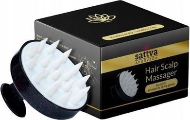 Sattva Ayurveda SATTVA Szczotka do masażu skóry głowy Czarna 1szt