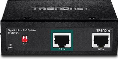 Actual product image Trendnet TI-SG104 PoE splitter (DIN rail mounting possible) (PoE Splitter)