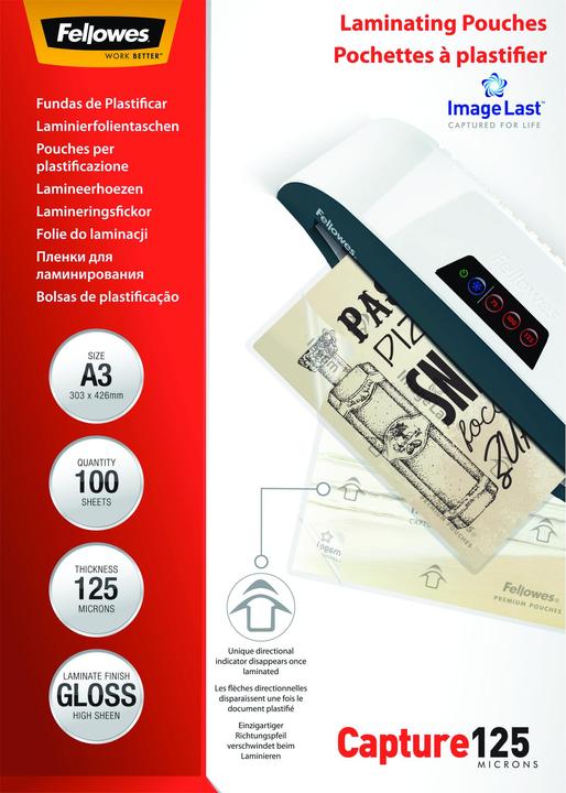 Fellowes ImageLast Capture 125 (A3, 100 pièce(s), 125 µm)