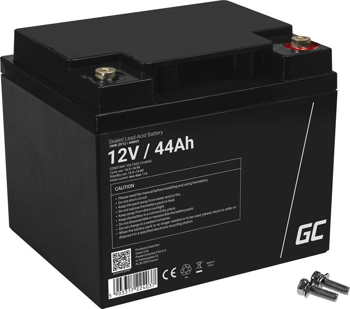 GreenCell AGM Battery 12V 44Ah - Battery - 44,000 mAh (12 V, 44 Ah)