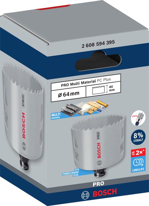 Produktbild Bosch Professional Zubehör PRO Multi Material PC Plus Lochsäge, 64 mm (64 Millimeter)