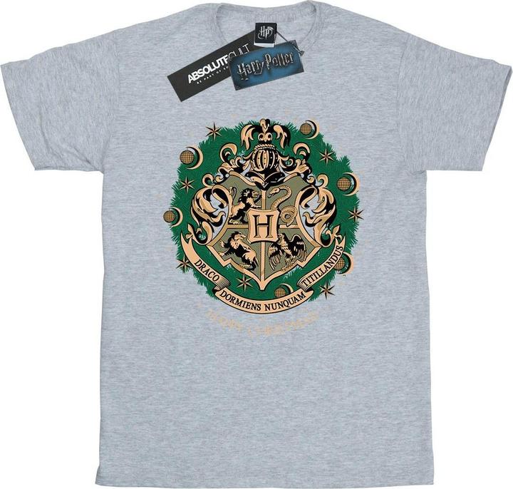 Actual product image Womens/Ladies Christmas Wreath Cotton Boyfriend T-Shirt (M)