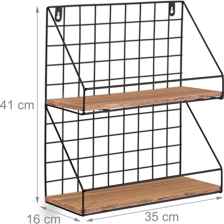 Actual product image Relaxdays Wall Shelf (35 x 16 x 41 cm)