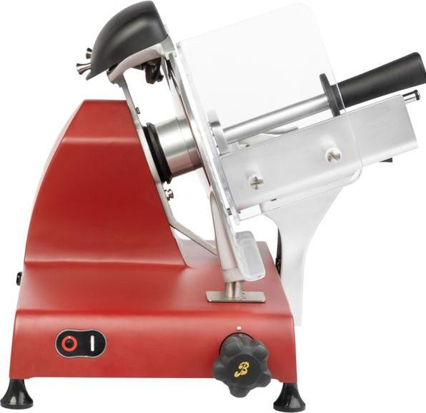 Actual product image Berkel Red Line 250 matt red slicer with 250 mm steel blade